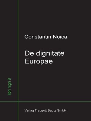 cover image of De dignitate Europae